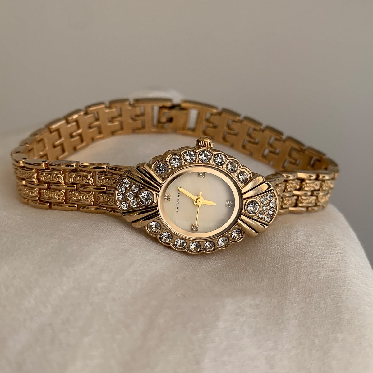 Vintage Court Style Diamond Small Dial Watch